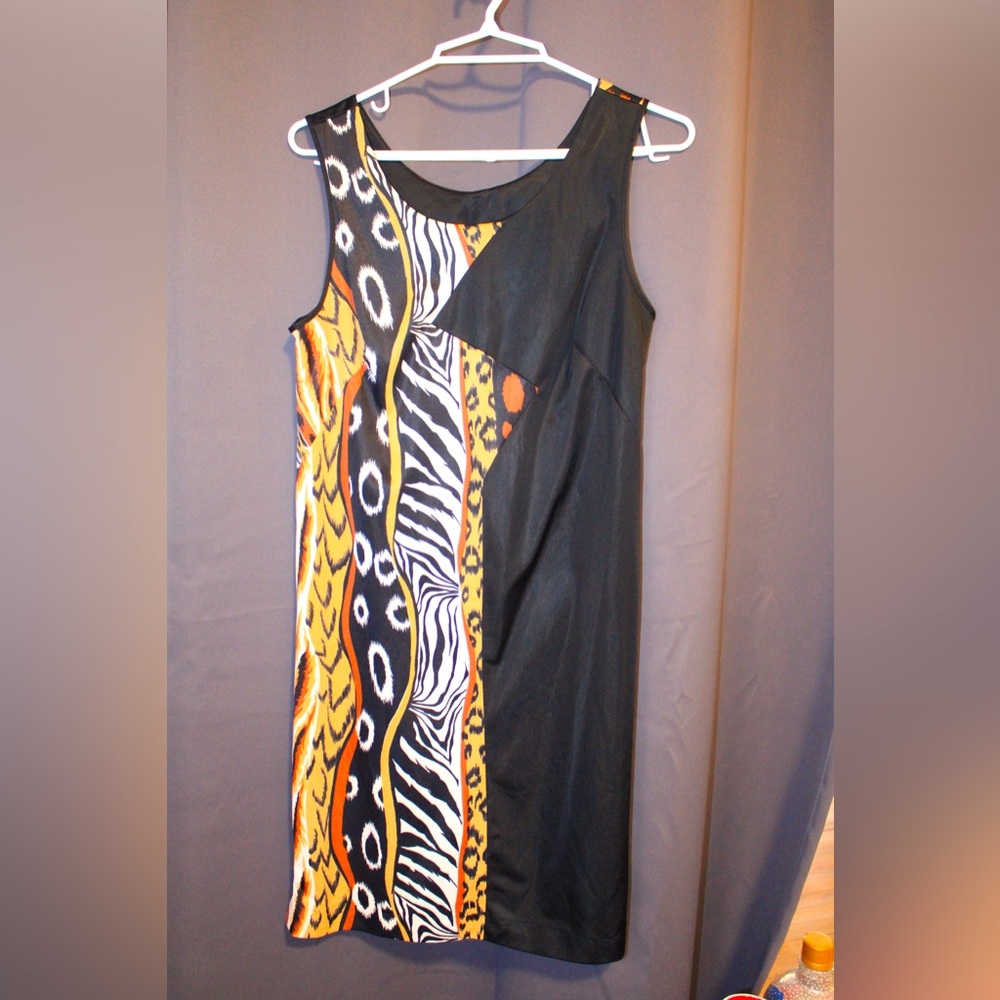 Petite Small Animal Print Lingerie Slip Dress Night Gown by Lorraine